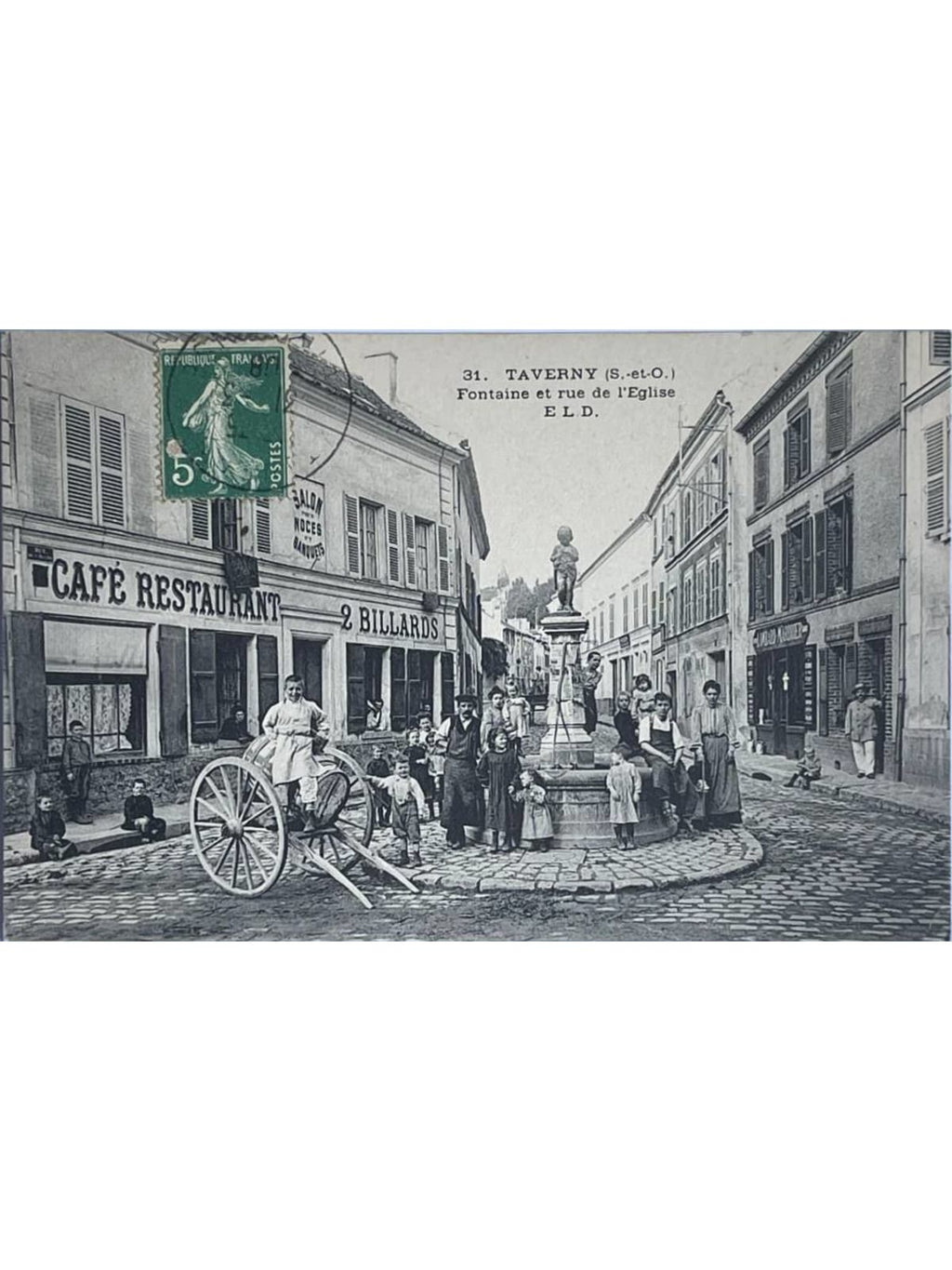 Recto de la carte postale