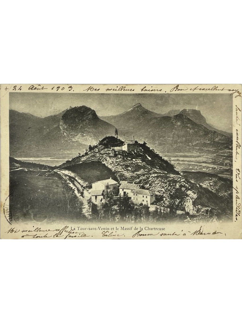Recto de la carte postale