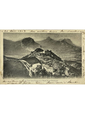 Seyssinet-Pariset – La Tour-sans-Venin et massif de la Chartreuse – CPA 1903