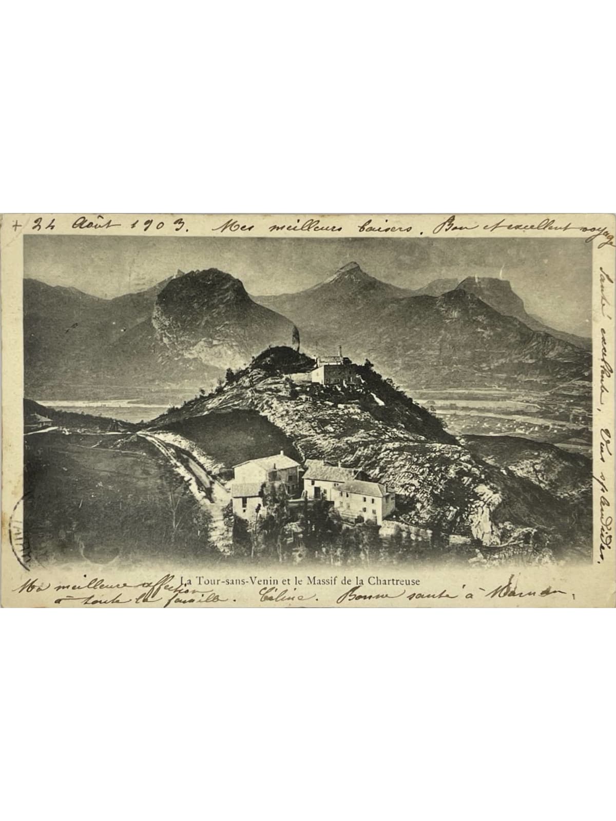 Recto de la carte postale