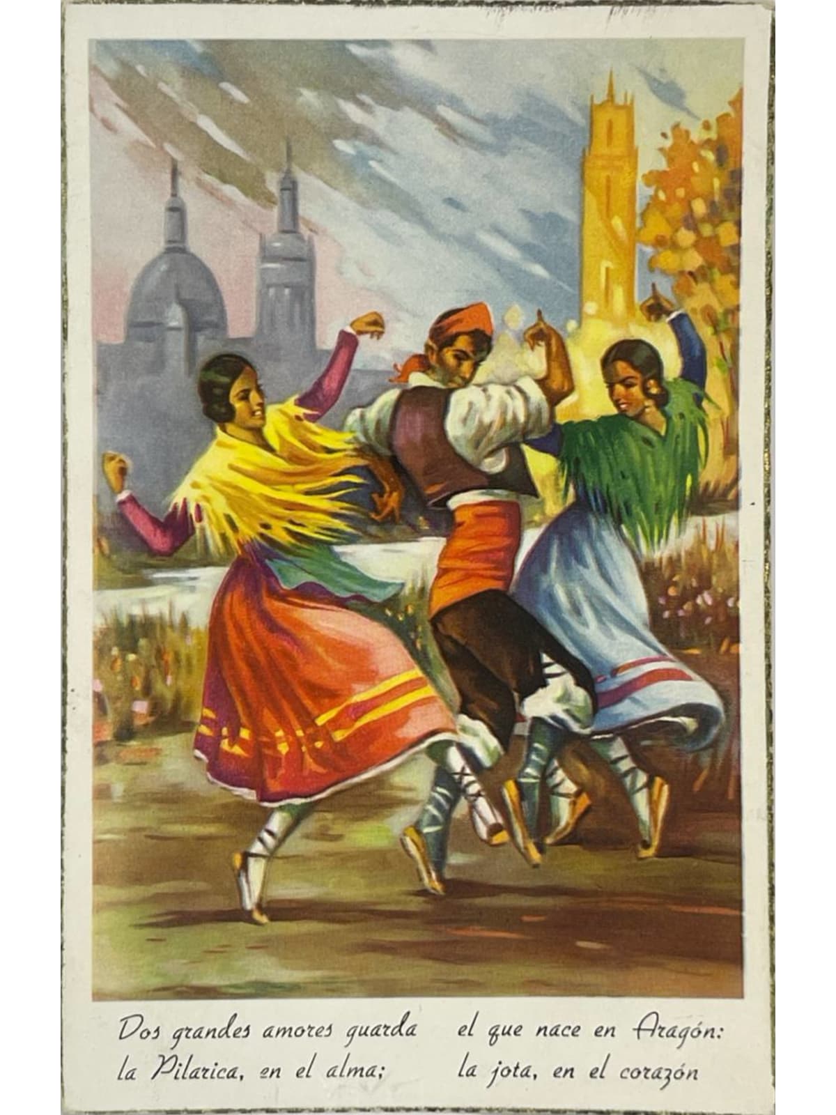 Recto de la carte postale