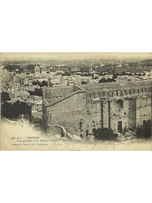 Orange (Vaucluse) – Vue générale et théâtre romain – CPA n° 1086 ter
