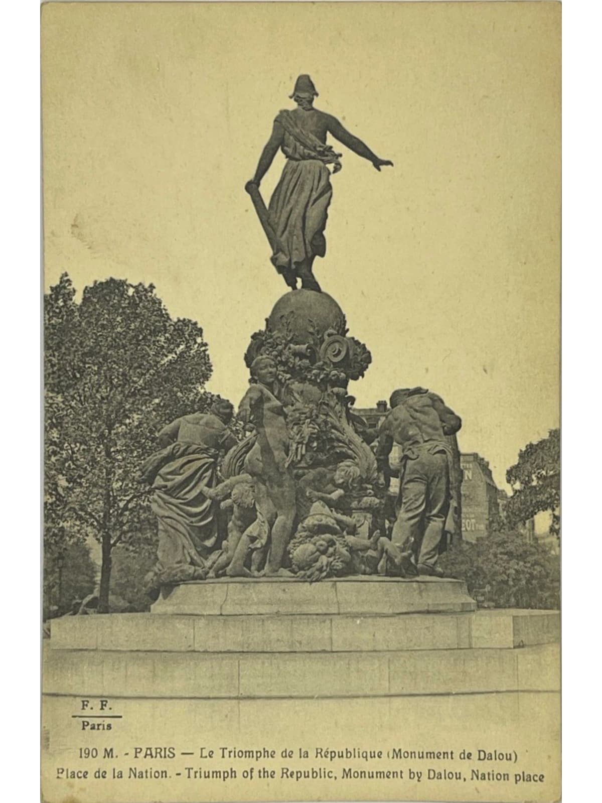 Recto de la carte postale