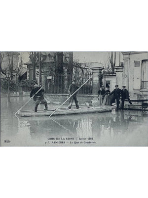 Asnières-sur-Seine – Crue de la Seine, quai de Courbevoie – Janvier 1910 – E.L.D. 715