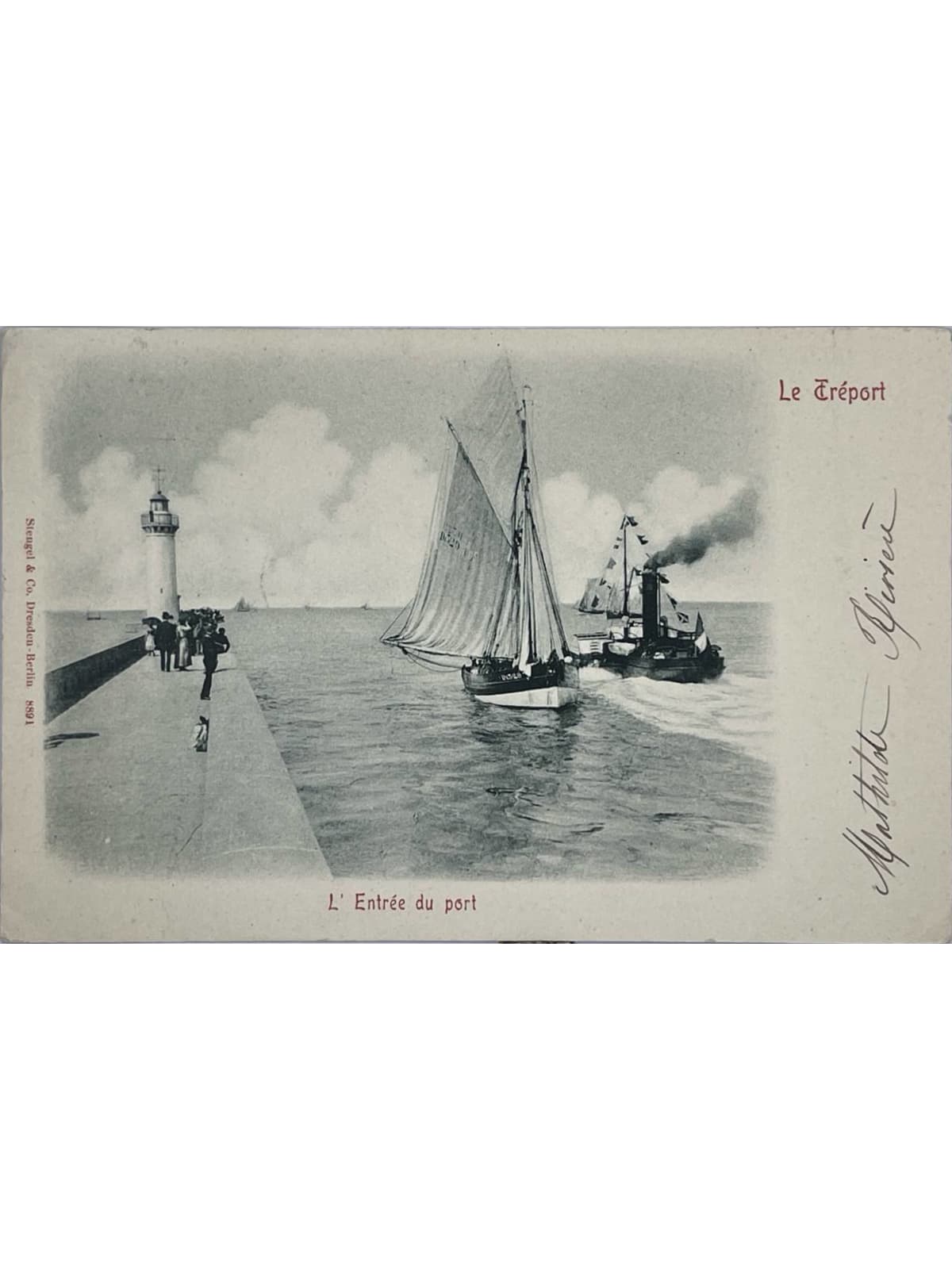 Recto de la carte postale