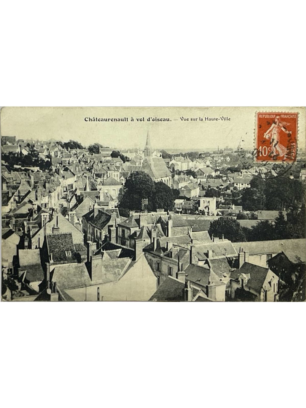Recto de la carte postale