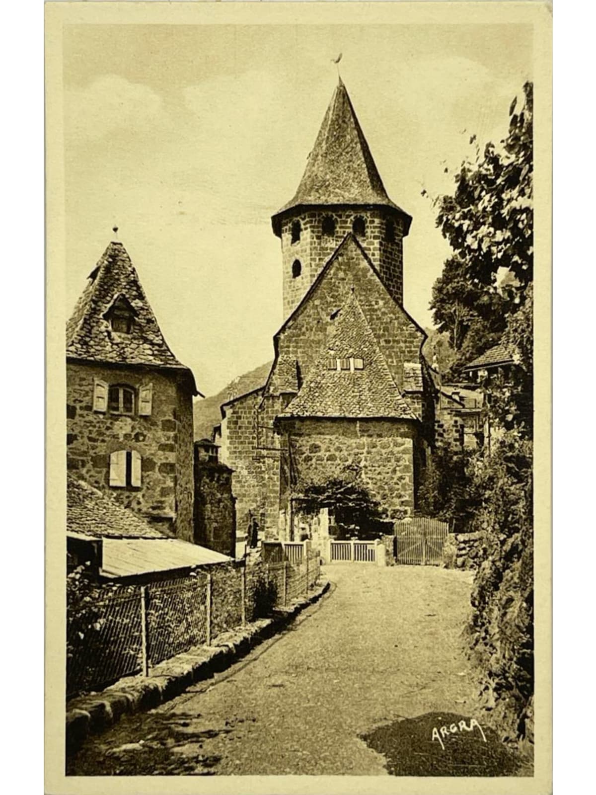 Recto de la carte postale