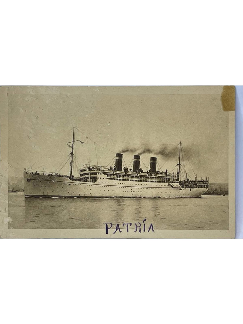 Recto de la carte postale