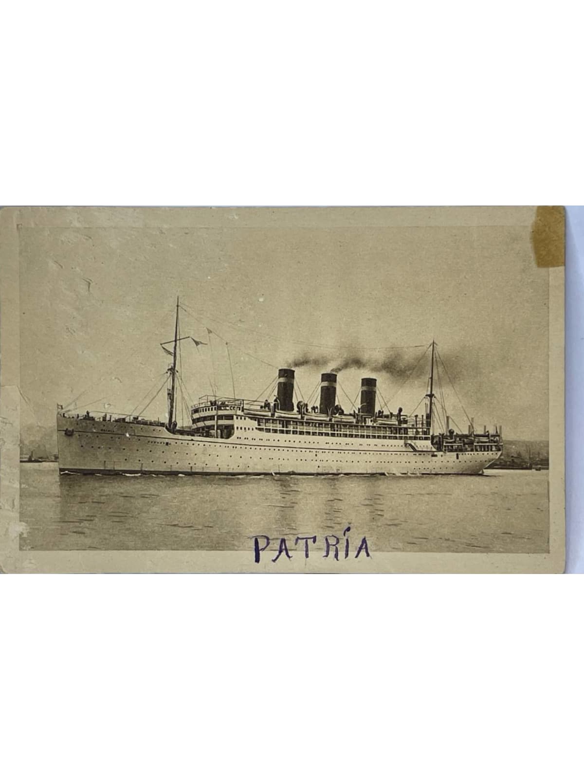Recto de la carte postale