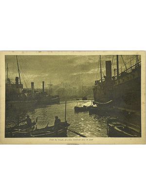 Carte postale – Port au crépuscule – Tous les bruits d'ici-bas – A.D.I.A. Nice n° 4