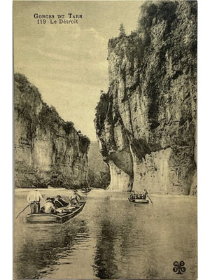Gorges du Tarn – Le Détroit et barques sur le Tarn – CPA n°119