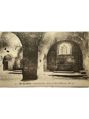 Saint-Émilion – Église monolithe, autels des XVe et XVIIe siècles – CPA