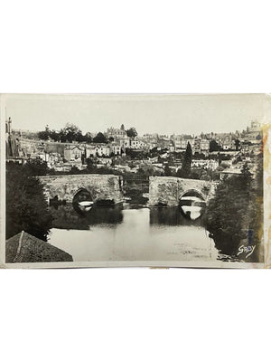 Thouars – La Basse-Ville et le vieux pont coupé en 1793 – CPSM Gaby