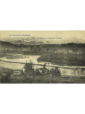 Pau – Le Gave et la chaîne des Pyrénées – CPA n° 53