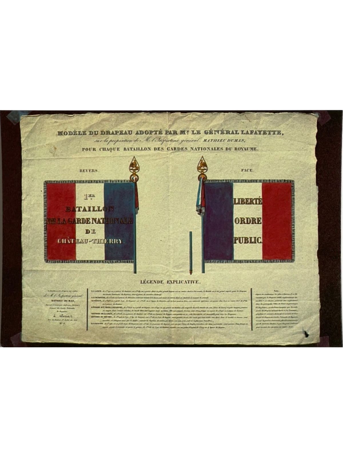 Recto de la carte postale