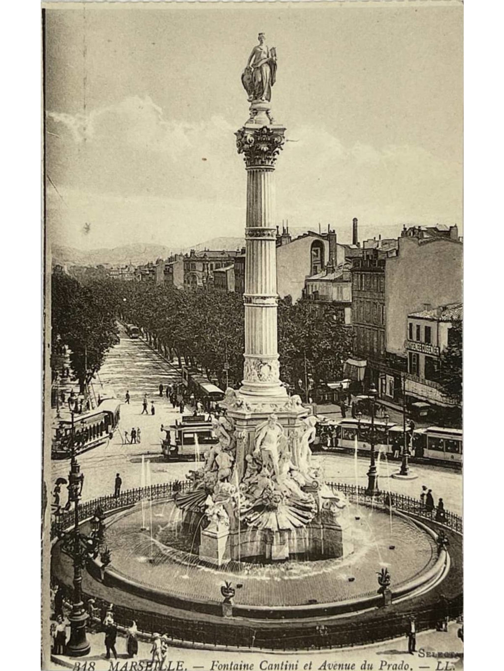 Recto de la carte postale