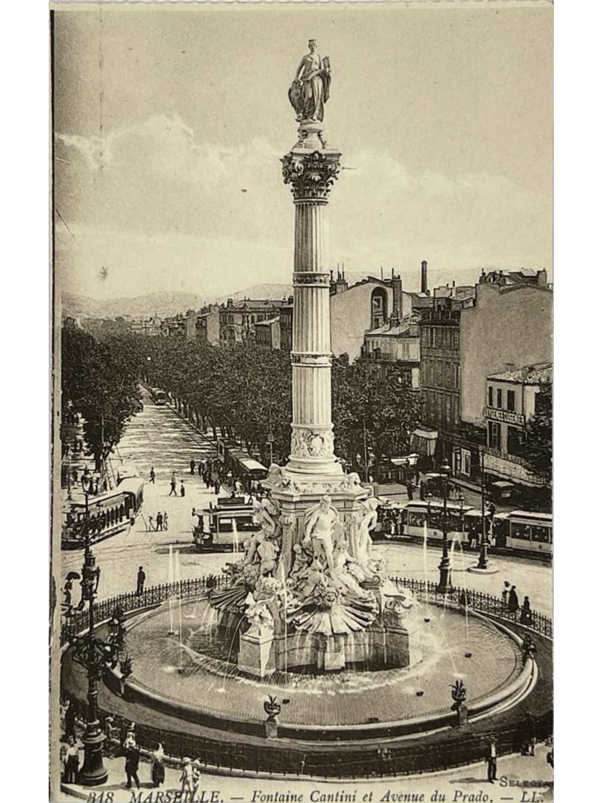 Recto de la carte postale
