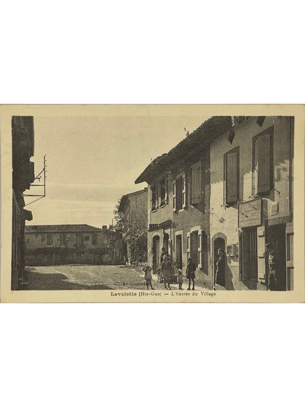 Recto de la carte postale