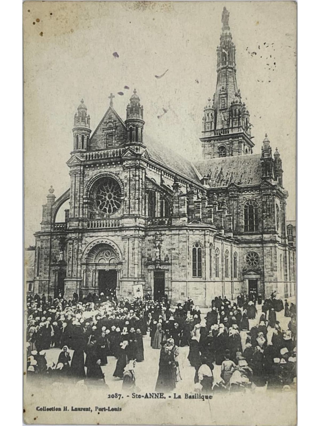 Recto de la carte postale
