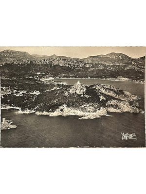 Carte postale – Boulouris – Île d'Or et pointe du Dramont, vue aérienne – Saint-Raphaël (Var)