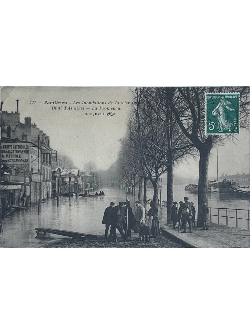 Recto de la carte postale