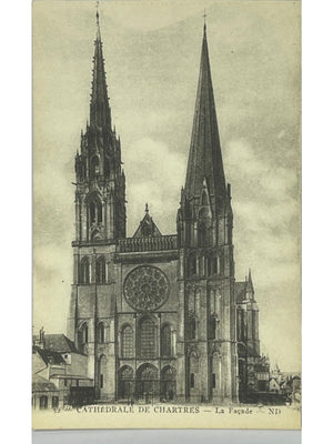 Chartres – Cathédrale Notre-Dame, la façade – CPA n° 32