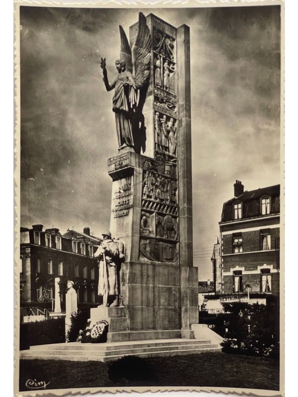 Recto de la carte postale