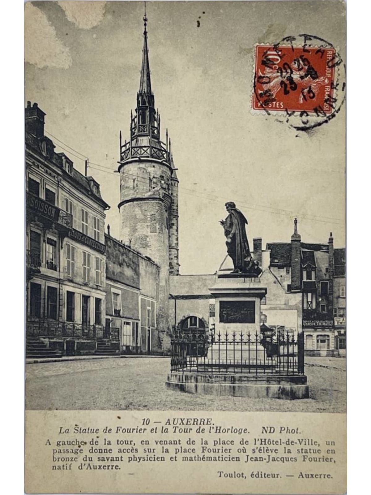 Recto de la carte postale