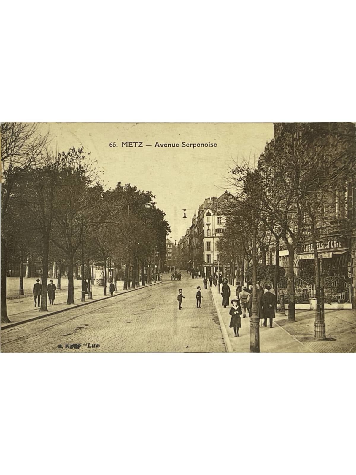 Recto de la carte postale