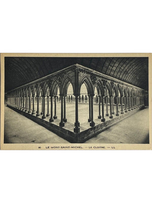 Le Mont-Saint-Michel – Cloître de l'abbaye – CPA LL n° 80