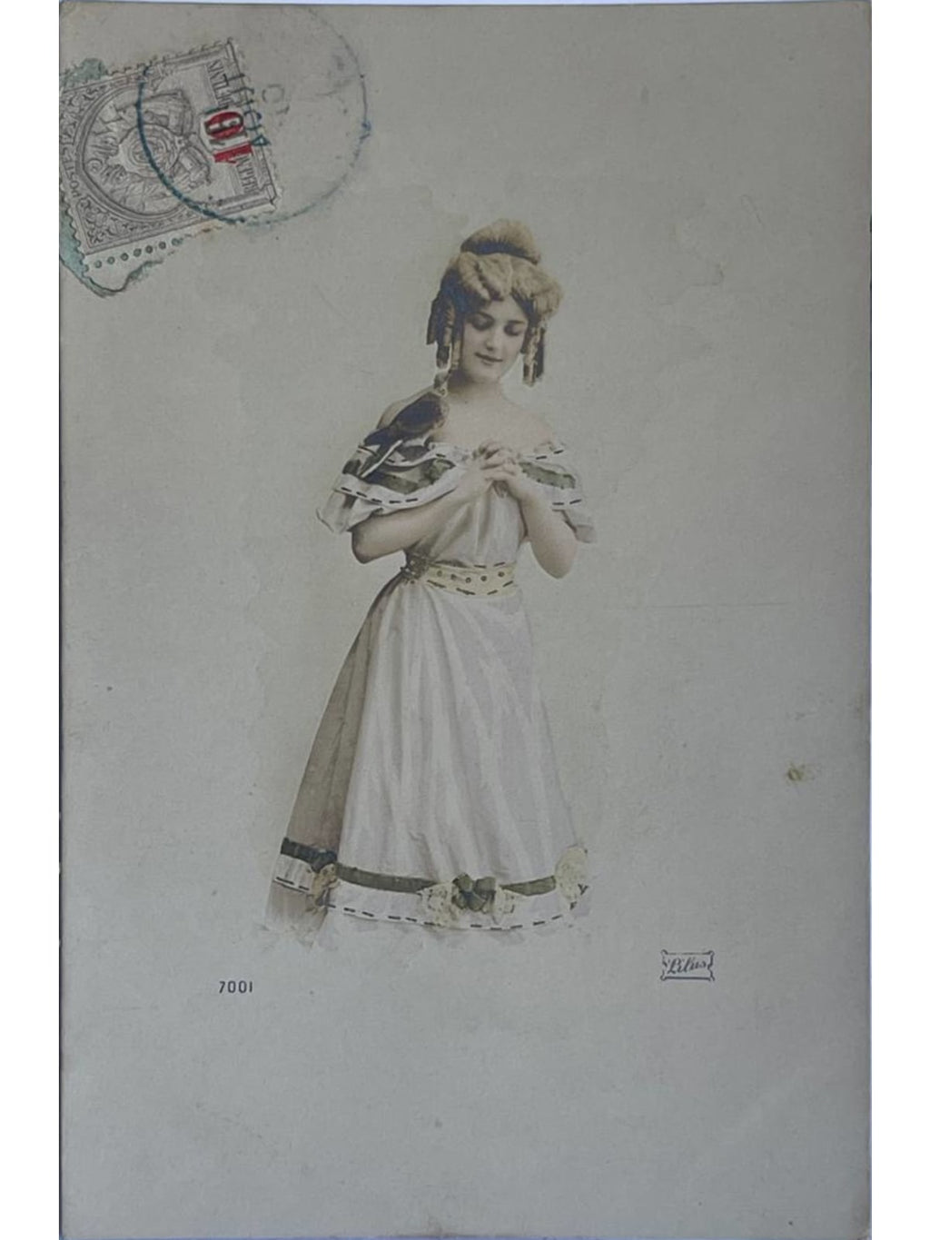 Recto de la carte postale