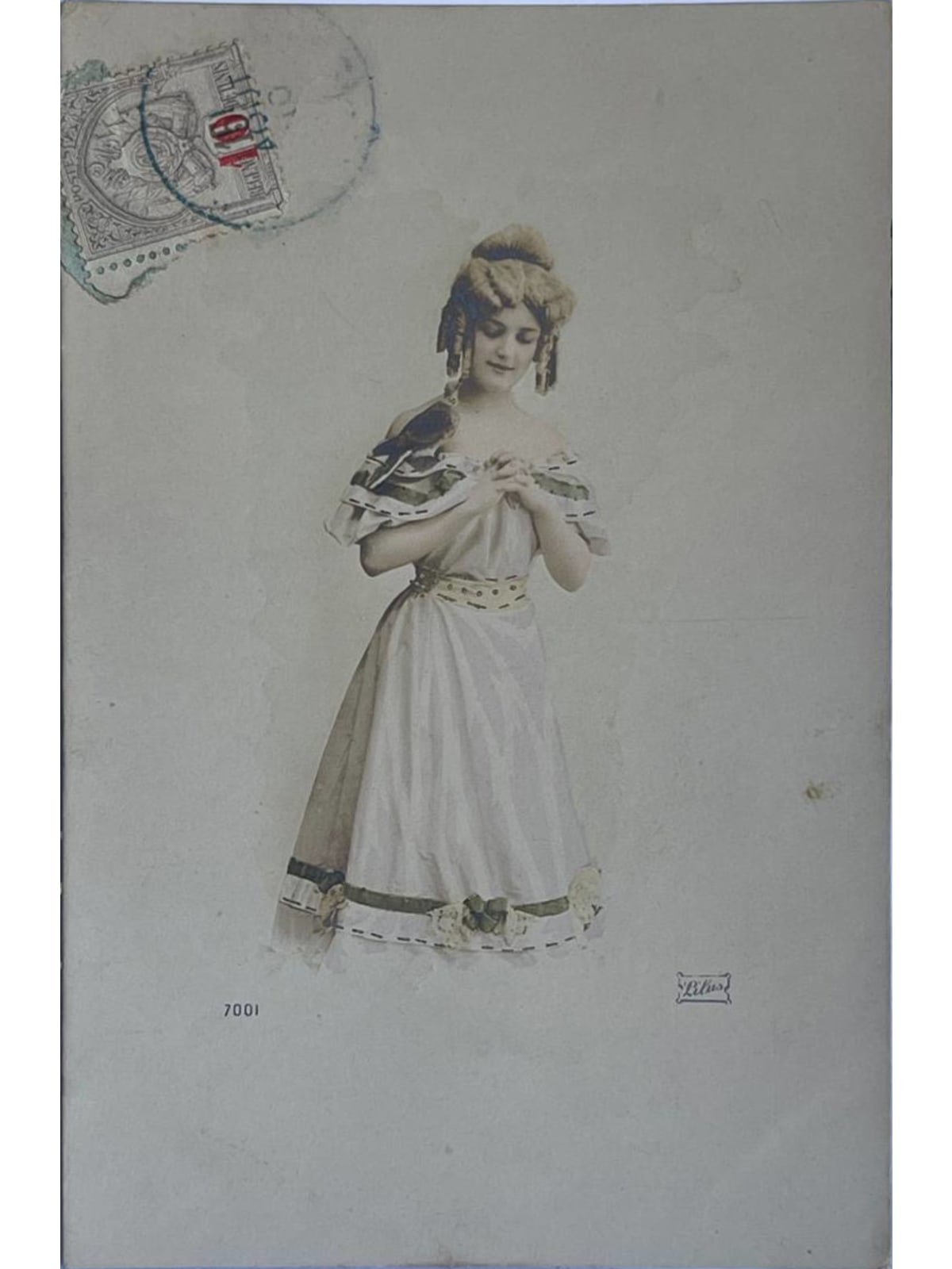 Recto de la carte postale