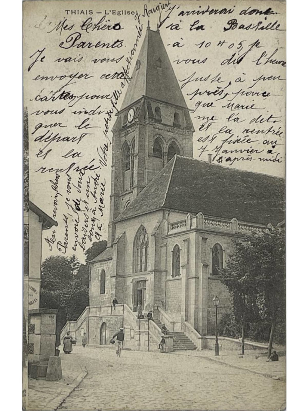 Recto de la carte postale