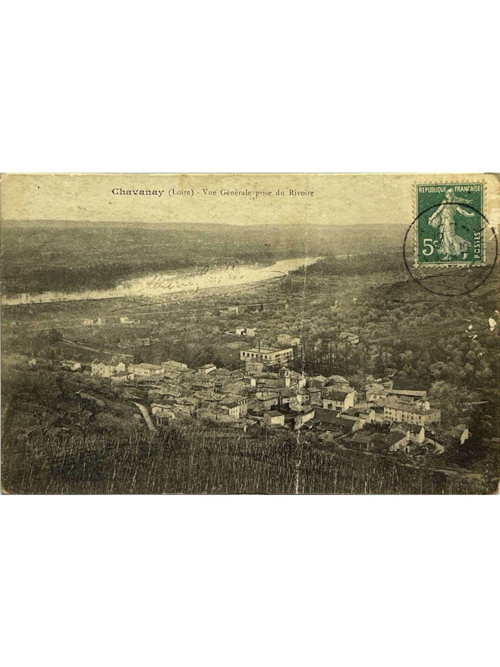 Recto de la carte postale
