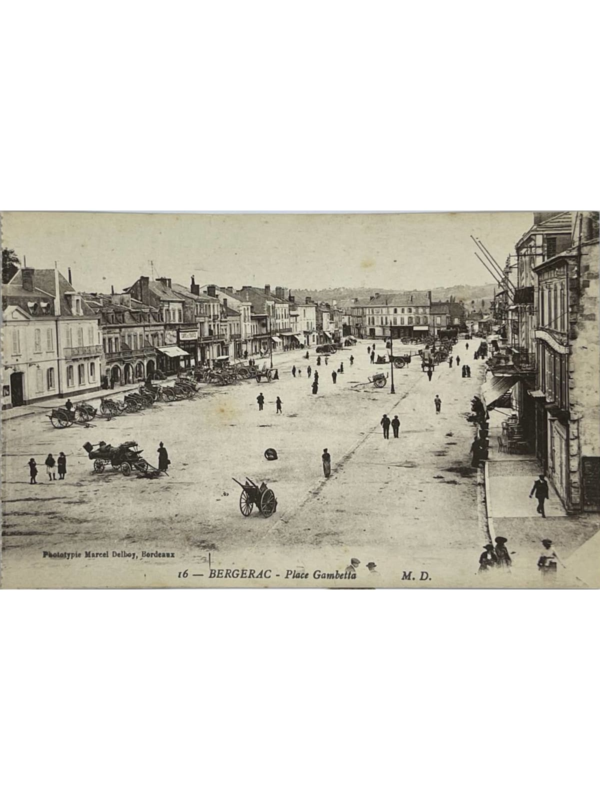 Recto de la carte postale