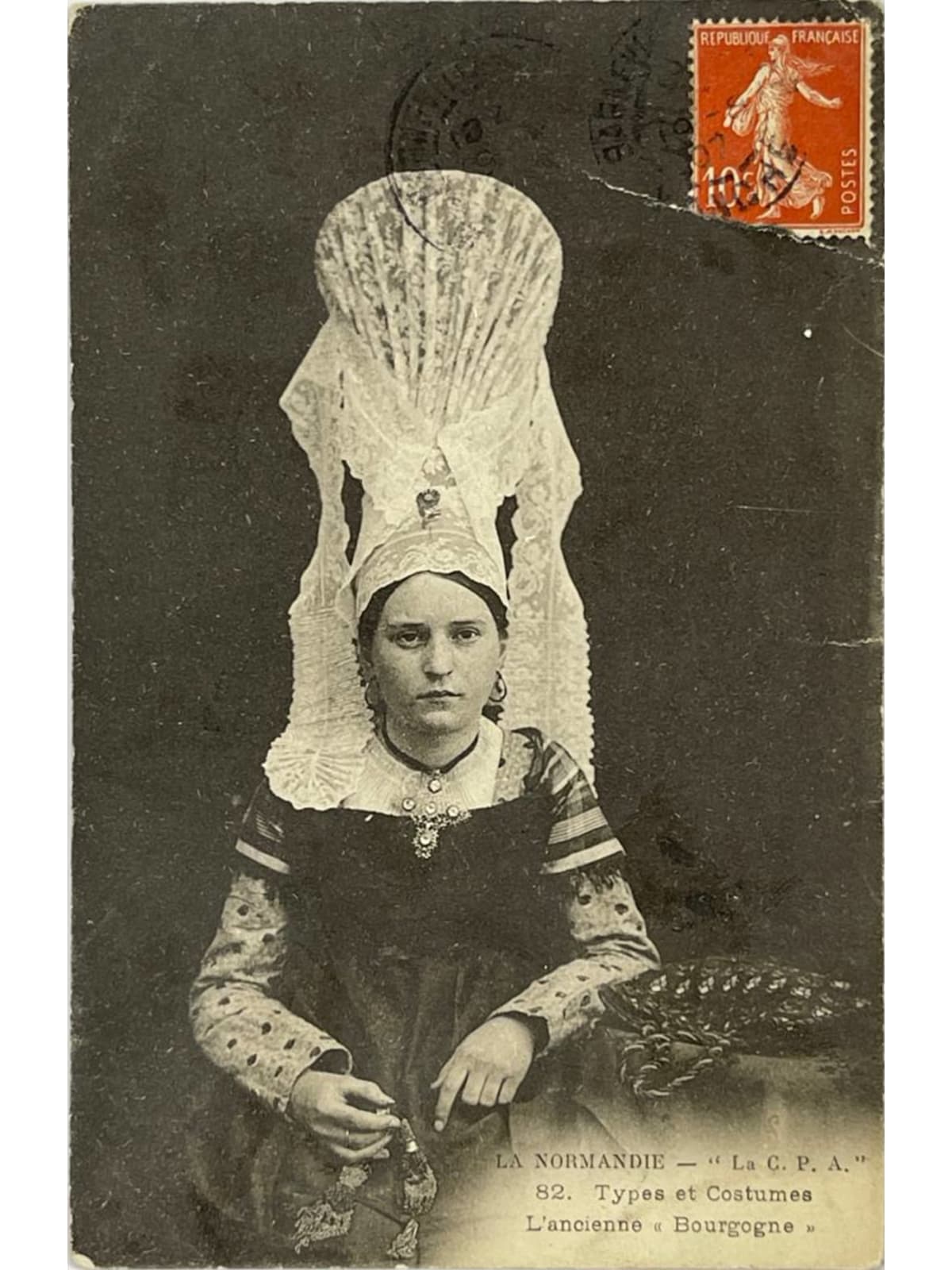 Recto de la carte postale