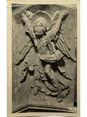 Vézelay – Basilique, chapiteau L'Ange à l'Olifant – CPA n° 429