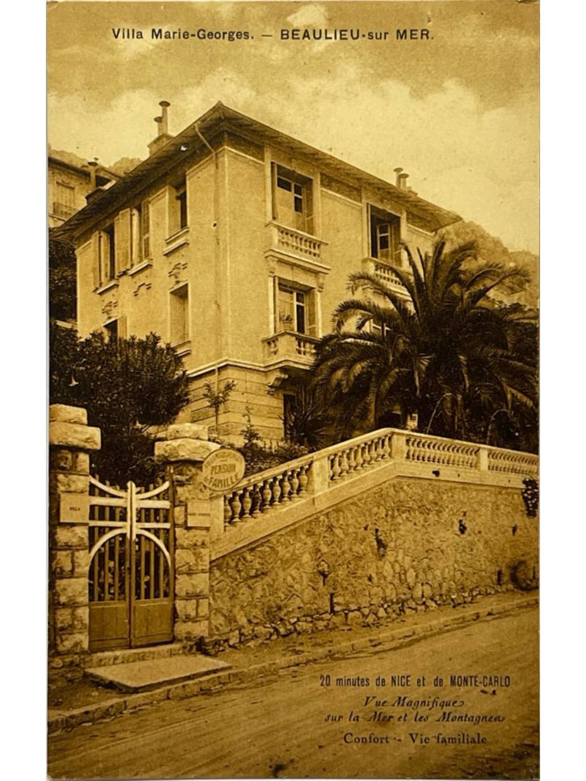 Recto de la carte postale