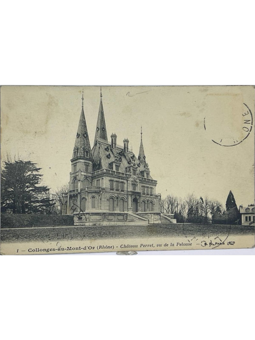 Recto de la carte postale