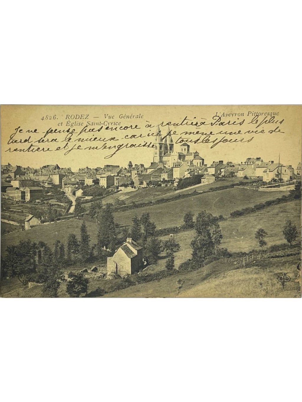 Recto de la carte postale