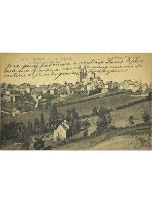 Rodez – Vue générale et église Saint-Cyrice – CPA ancienne