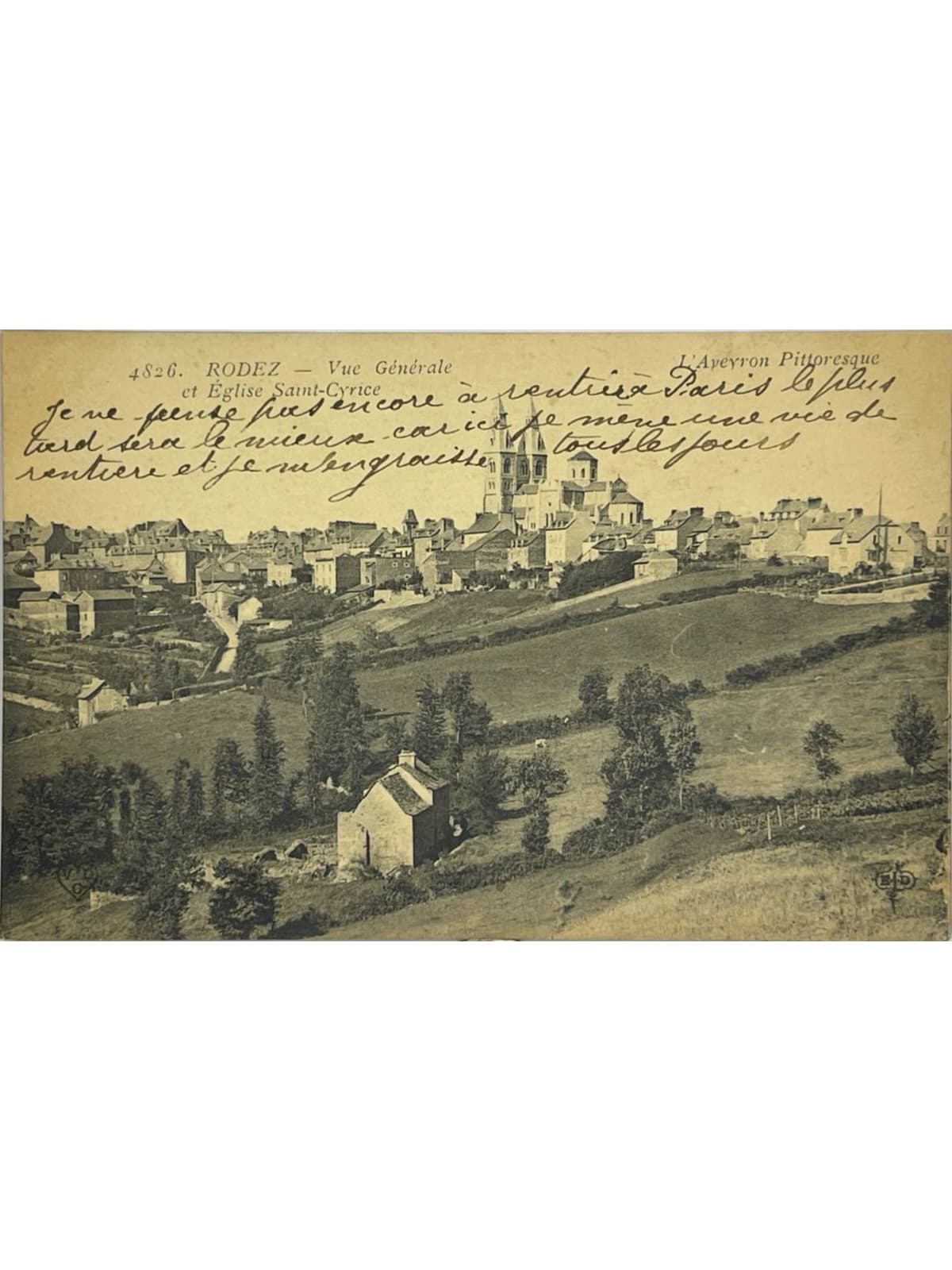 Recto de la carte postale