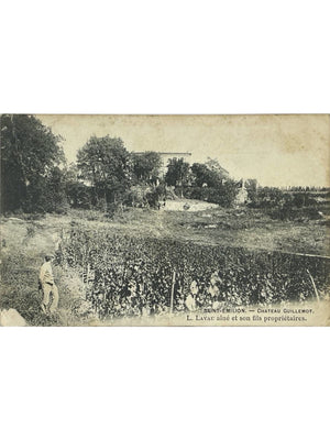Saint-Émilion – Château Guillemot et vignoble – CPA 1906