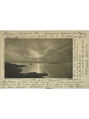 Brioni – Strandpartie, archipel des Brijuni en Croatie – CPA 1906