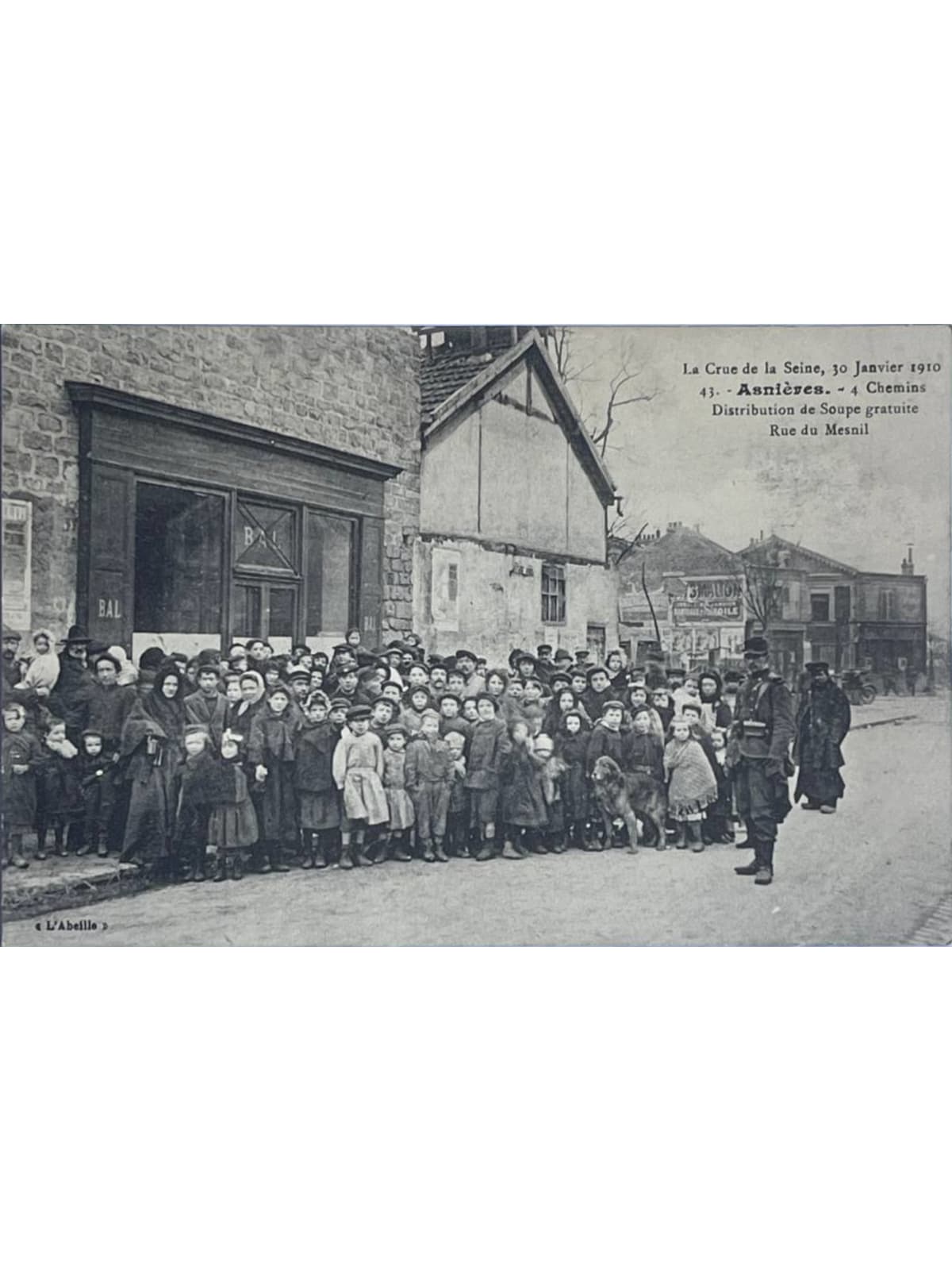Recto de la carte postale