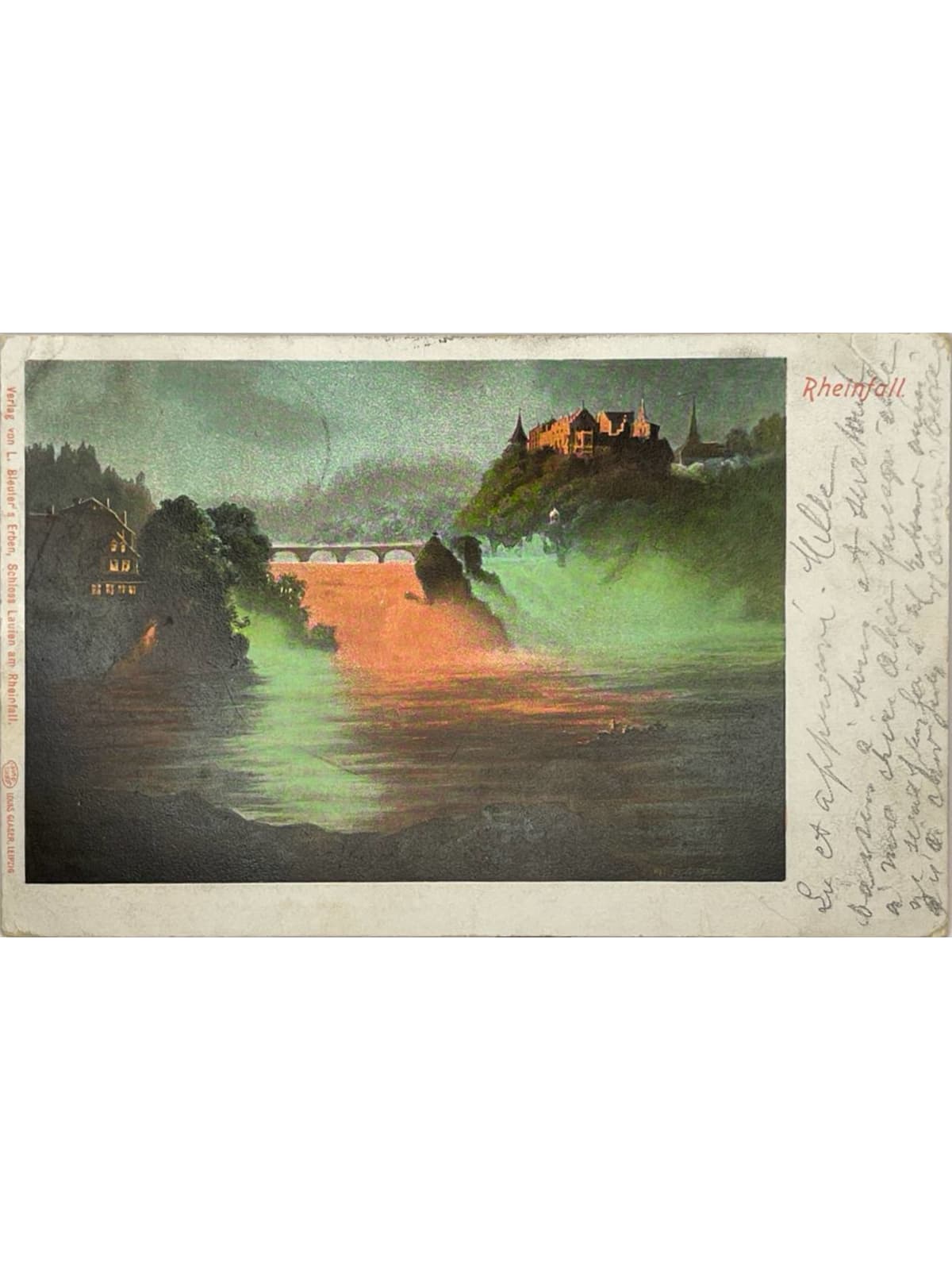 Recto de la carte postale