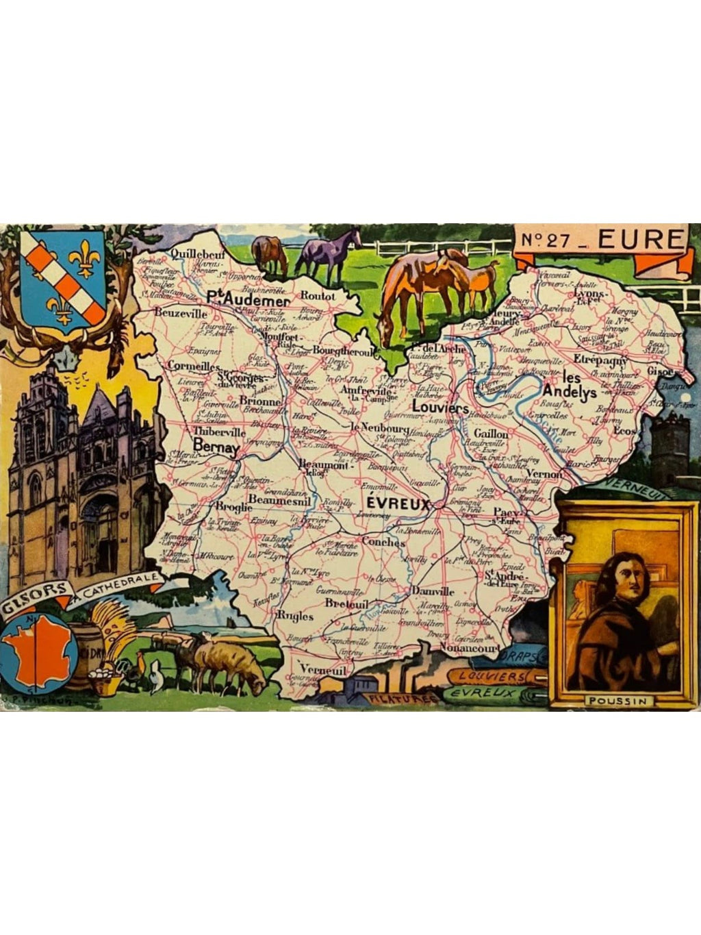 Recto de la carte postale