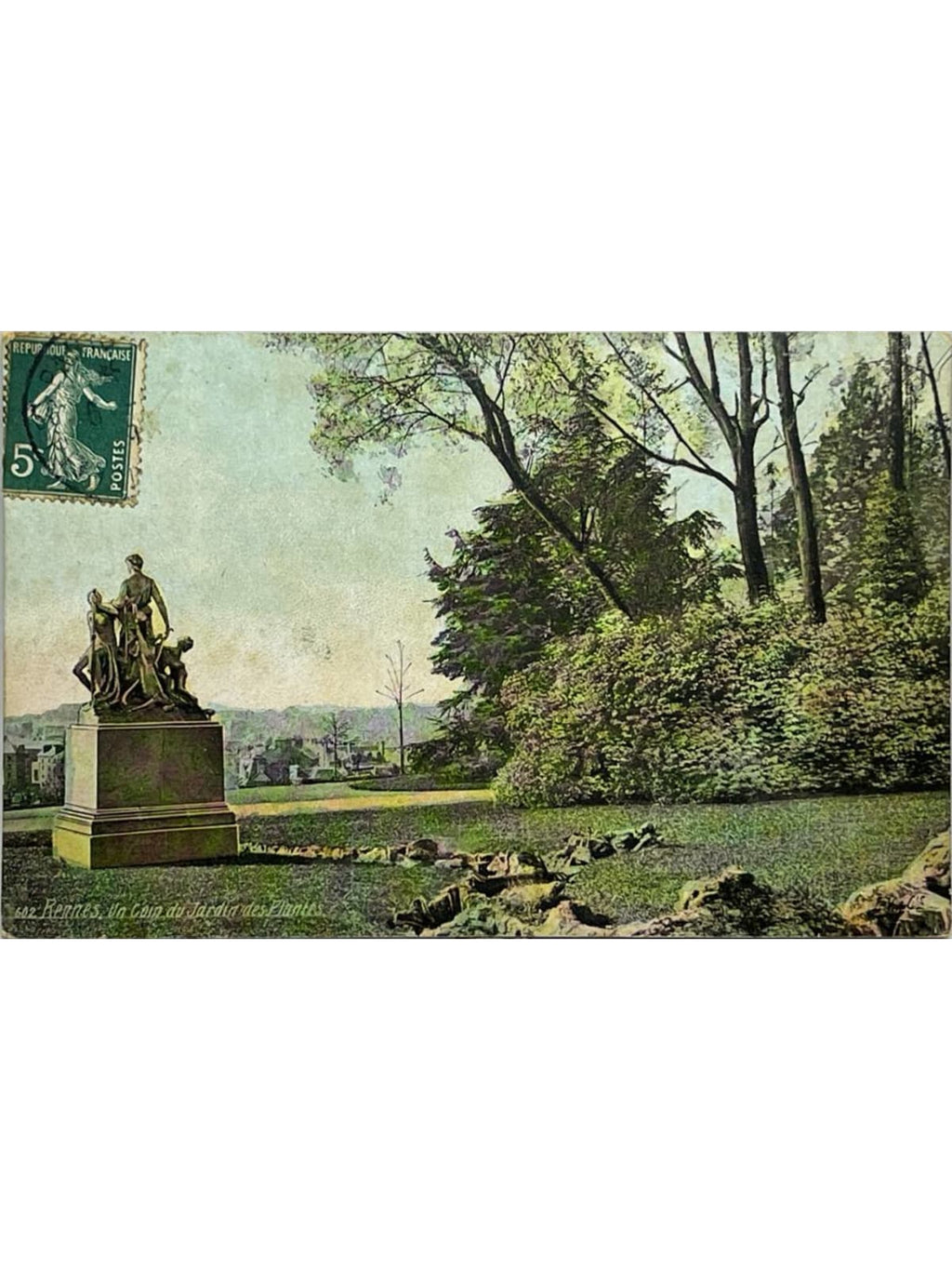 Recto de la carte postale