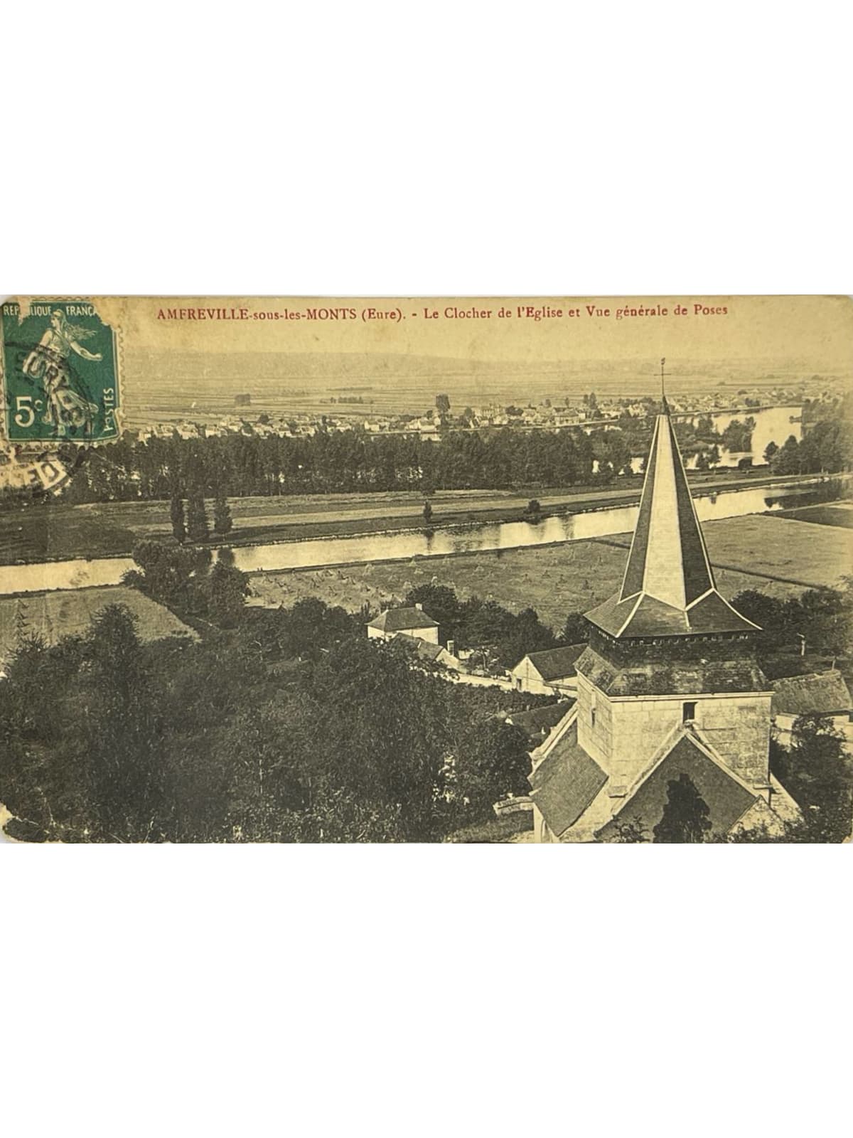 Recto de la carte postale