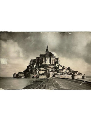 Le Mont-Saint-Michel – Abbaye et chaussée – CPSM 1952